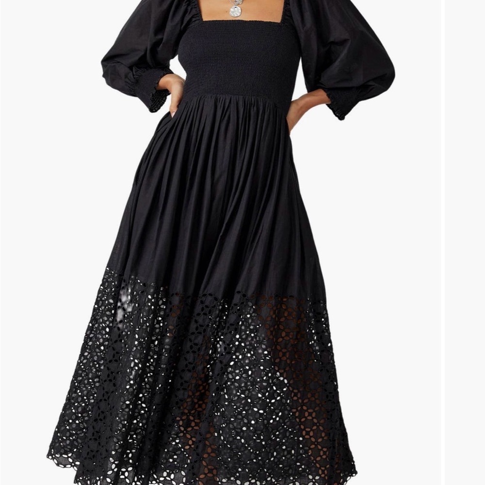Free people Black Maxi Dress